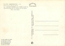 CPSM Bordeaux Vieille Gravure Le Grand Theatre en 1830 avant le nivellement de la Place et la pose d