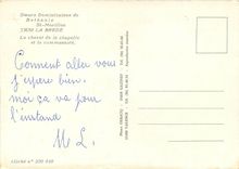 CPSM La Brede le chevet de la chapelle et la communaute