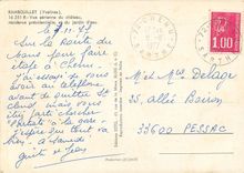 CPSM Rambouillet (Yvelines) Vue aerienne du chateau residence presidentielle et du jardin d'eau