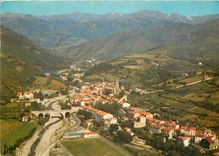 CPSM Prats de Mollo La Preste Vue generale aerienne