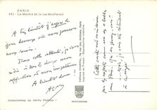 CPSM Paris le Marche de la rue Mouffetard