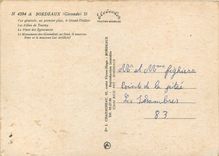 CPSM Bordeaux (Gironde) Vue generale au premier plan le grand theatre les Allees de Tourny