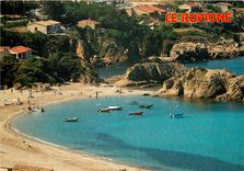 CPSM Corse Ile de Beaute Souvenir de Rupione La Plage Vue generale