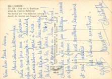 CPSM Lourdes Vue de la Basilique prise de l'entree St Michel