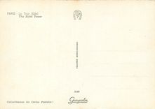 CPSM Paris la Tour Eiffel