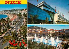 CPSM La Cote d'Azur Nice La Promenade des Anglais Acropolis Espace Massena
