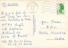 CPSM Le Pradet Plage des Bonnettes