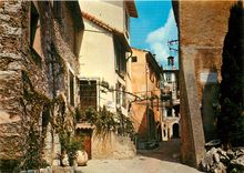 CPSM La Cote d'Azur et ses Villages Pittoresque Vieille rue de la Turbie