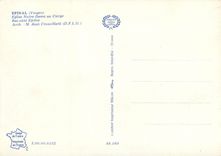 CPSM Epinal (Vosges) Eglise N D au Cierge Bas Cote Epitre