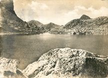 CPSM La Suisse Nicoise St Martin Vesubie (A M) alt 950 m le lac Negre (2315 m)