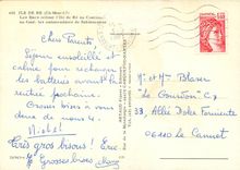 CPSM Ile de Re (Ch Mme) Les Bacs reliant l'Ile de Re au Continent
