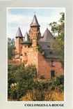 CPSM Collonges la rouge au coeur du Village Les Tours du Castel de Vassinhac et le clcoher de l'egli