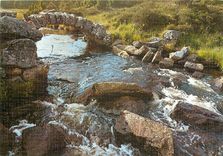 CPSM le Limousin Pittoresque Pont romain sur le Thaurion