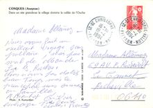CPSM Conques (Aveyron) Dans un site grandiose le village domine la Vallee de l'Ouche
