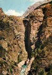 CPSM St Paul sur Ubaye (B Alpes) Pont du chatelet sur l'Ubaye Haut 110 m