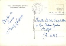 CPSM Lourdes (Htes Pyr) Echappee sur la Basilique