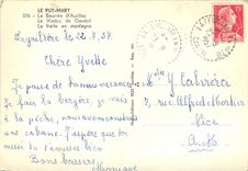 CPSM Le Puy Mary La Bourree d'Auillac le Viaduc de Garabit le Traite en montagne