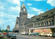 CPSM au Pays Lorrain Metz (Moselle) La gare