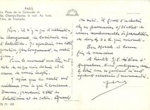 CPSM Paris La Place de la Concorde et les champs Elysees la nuit au fond l'Arc de Triomphe