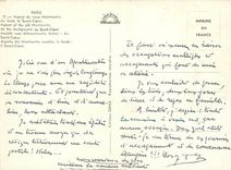 CPSM Paris Aspect du Vieux Montmartre au fond le Sacre Coeur