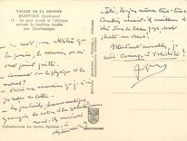 CPSM Vallee de la Dronne Brantome (Dordogne) Le pont Coude et l'abaye suivant la tradition fondee pa