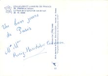 CPSM Paris en Flanant La Place de la Concorde de vue de nuit