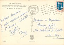 CPSM La Suisse Nicoise St Martin Vesubie (A M) alt 960 m vue generale au fond  la Cine Archas et la