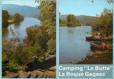 CPSM Camping la Butte la Roque Gageac Domme la Dordogne au camp