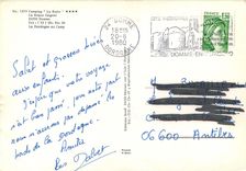 CPSM Camping la Butte la Roque Gageac Domme la Dordogne au camp