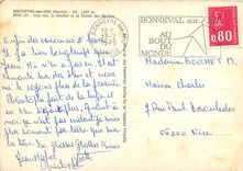 CPSM Bonneval sur Arc (Savoie) Alt 1835 m Une rue le clocher et la pointe des roches