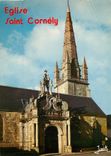 CPSM Carnac L'eglise Saint Cornely et le porche (XVIIe s)
