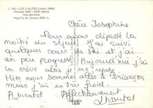 CPSM Les 2 Alpes (Isere) Alt 1650 3500 m vue aerienne Aiguille de Venisc 2800 m