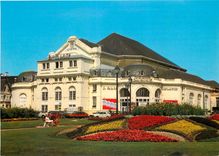 CPSM La Cote Fleurie Cabourg (Calvados) La Plage des Fleurs Casino le palace