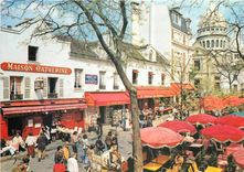 CPSM Paris Montmartre La place du Tertre