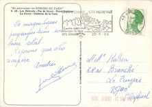 CPSM Les Detroits Pas de Souci Point Sublime la Croze Chateau de la Caze