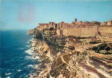 CPSM Bonifacio La haute ville entouree de remparts