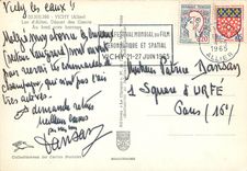 CPSM Vichy (Allier) Lac d'Allier Depart des Canots au fond pont barrage