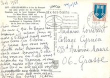 CPSM Aix les Bains et le lac du Bourget