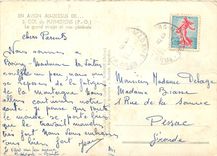 CPSM Co de Puymores (P O) Le grand cvirage et vue generale