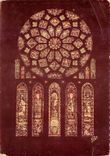 CPSM Cathedrele de chartres Vitraux Rose Nord (XIIIe s)