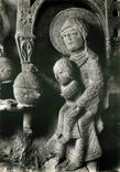 CPSM Cathedrale d'Autun (S et L) La Vierge et l'enfant Chapiteau (XIIe s)