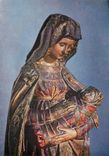 CPSM Vierge d'Autun Pierre polychrome XVe s Musee Rolin a Autun (Saone et Loire)