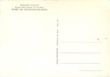 CPSM Bacchus Enfant Bronze gallo romain de Vertillum Musee de chatillon sur Seine