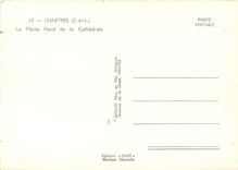 CPSM Chartres (E et L) La fleche Nord de la Cathedrale