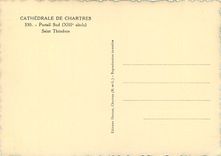 CPSM Cathedrale de Chartres Portail Sud (XIIIe s) Saint Theodore
