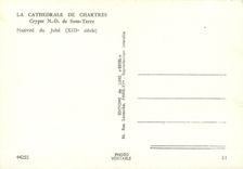 CPSM Cathedrale de Chartres Crypte N D de Sous Terre Nativite du Jube (XIIIe s)