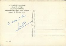 CPSM Le Chazelet (Htes Alpes) Massif de la Meije le grand pic (3983 m)