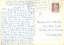CPSM Bourbon Lancy (Saone et Loire) La Maison de Bois (XVIe s)
