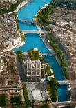 CPSM Paris Vue aerienne N D et la Seine