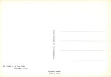 CPSM Paris la Tour Eiffel